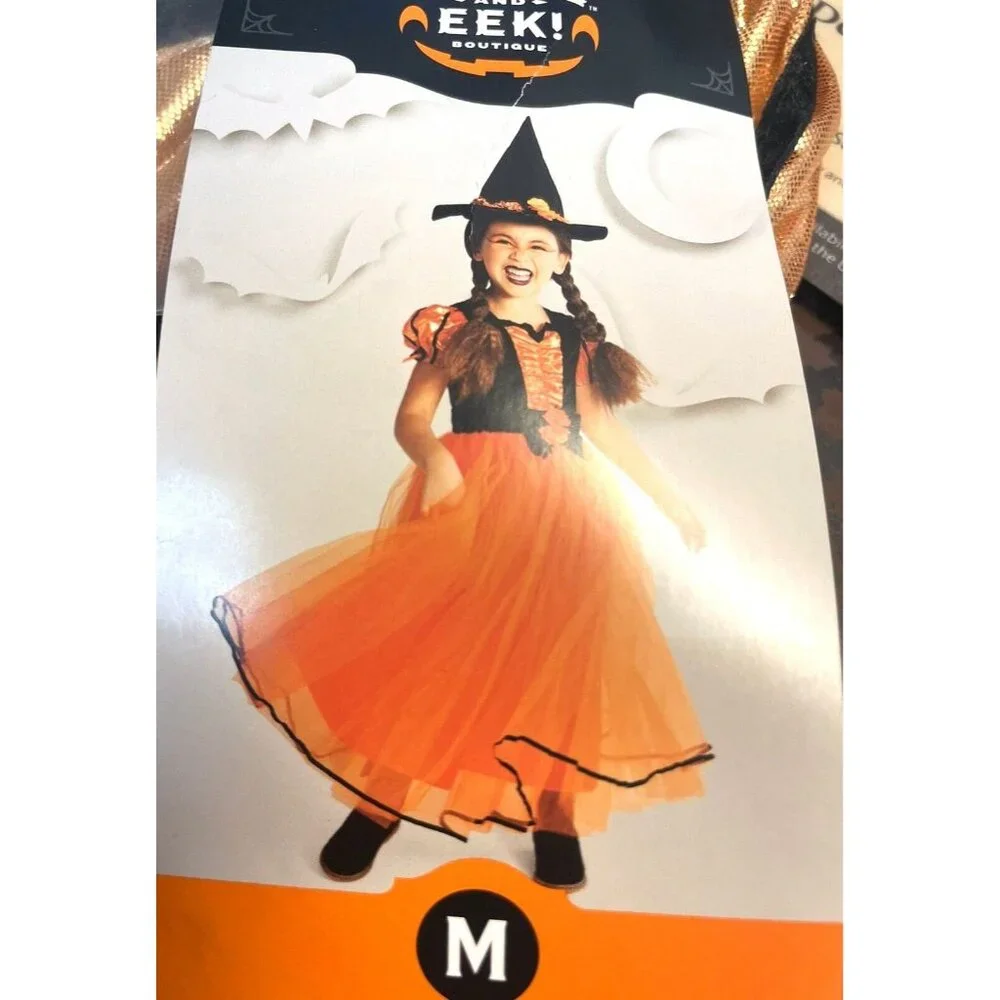 HYDE & EEK Fancy Witch Halloween Kids Costume Size M(8)